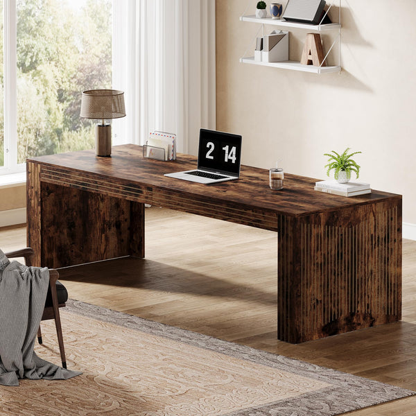 79-Inch Two-Person Double Computer Desk