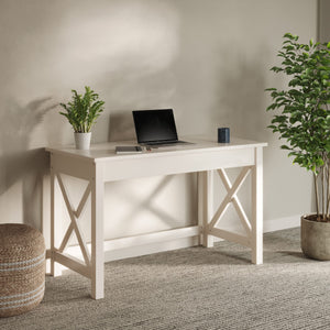 X-Pattern Writing Desk for Home Office, Bedroom & Study