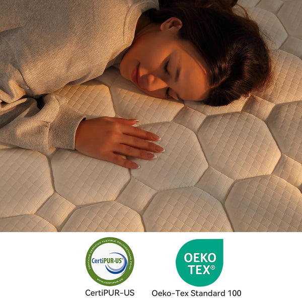 10-Inch Hybrid Pocket Coil Mattress – Euro Top, Medium Firm (Full & Queen)