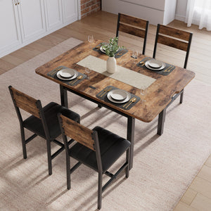 Extendable Dining Table Set for 4