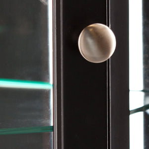 Lighted Corner Curio Cabinet with Glass Shelves
