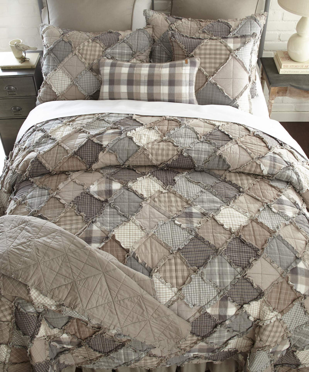 King Size Reversible Cotton Quilt – Smoky Mountain Patchwork
