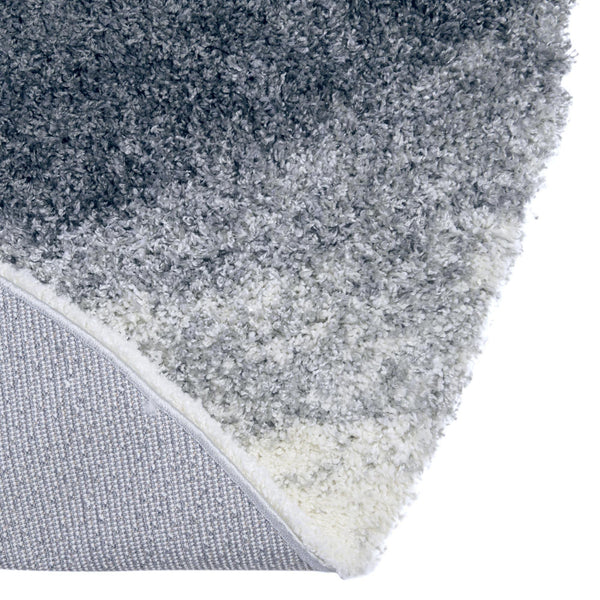 6 Ft Round Shag Area Rug – Abstract Swirl Pattern
