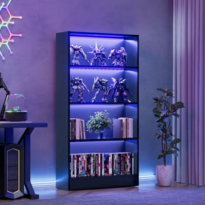 LED Bookshelf with RGB Lighting