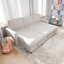 L-Shaped Convertible Sleeper Sofa with Storage
