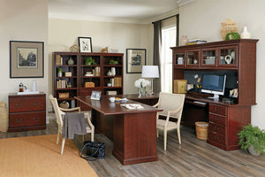 5-Shelf Bookcase with Adjustable Shelves – Classic Cherry