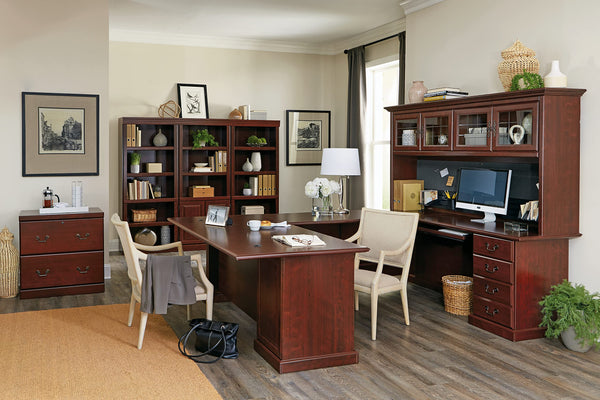 5-Shelf Bookcase with Adjustable Shelves – Classic Cherry