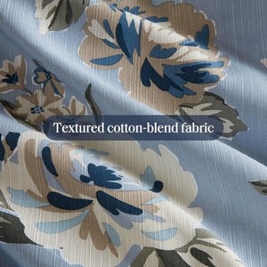 Vintage Floral Reversible Comforter Set – 7 Piece Bedding