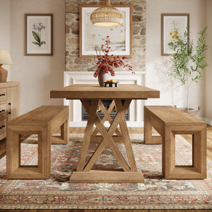 47-Inch Farmhouse Entryway Bench