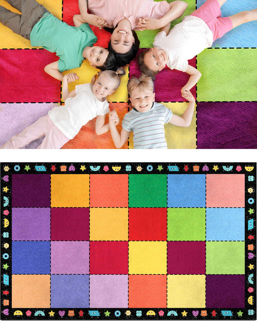 Large Kids Classroom Rug — Multi-Size Educational Area Rug