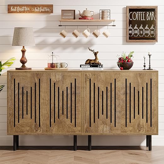 59" Sideboard Buffet Cabinet with Adjustable Shelves