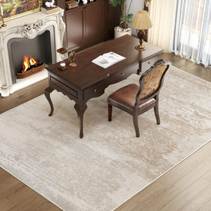 Soft Low-Pile Area Rug 5x7 | Tufted Cotton Backing | Multi-Pattern