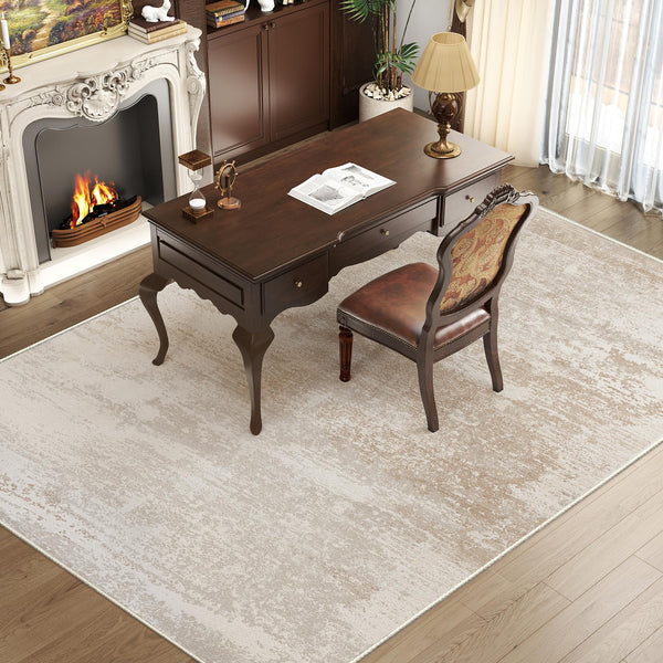 Soft Low-Pile Area Rug 5x7 | Tufted Cotton Backing | Multi-Pattern