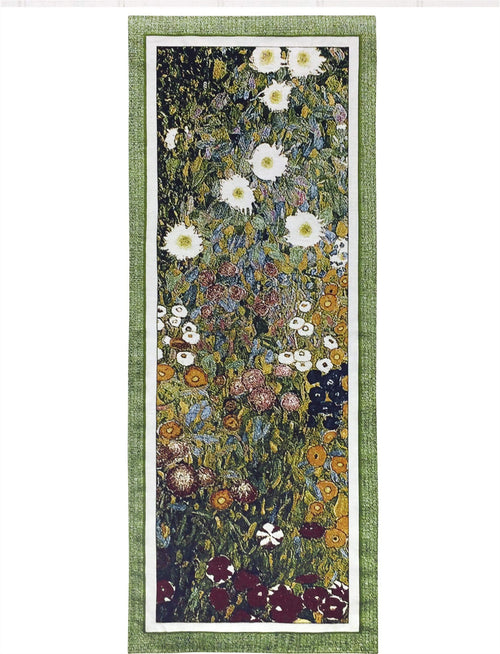 Floral Garden Woven Tapestry Wall Hanging