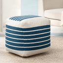 Square Cotton Pouf Ottoman Footrest