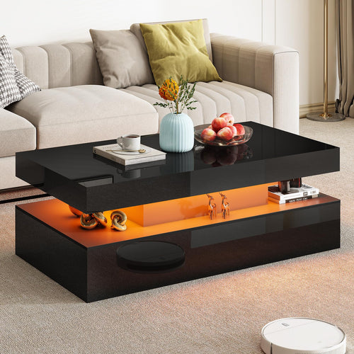LED Coffee Table with Storage