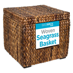 Handwoven Abaca Storage Ottoman with Lid
