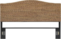 Handwoven Banana Leaf Arched Bed Headboard