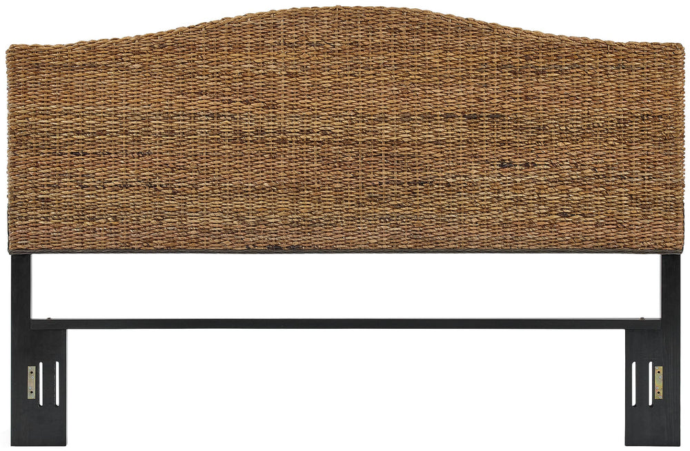Handwoven Banana Leaf Arched Bed Headboard