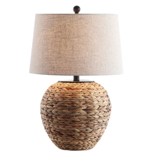 Water Hyacinth Farmhouse Basket Table Lamp
