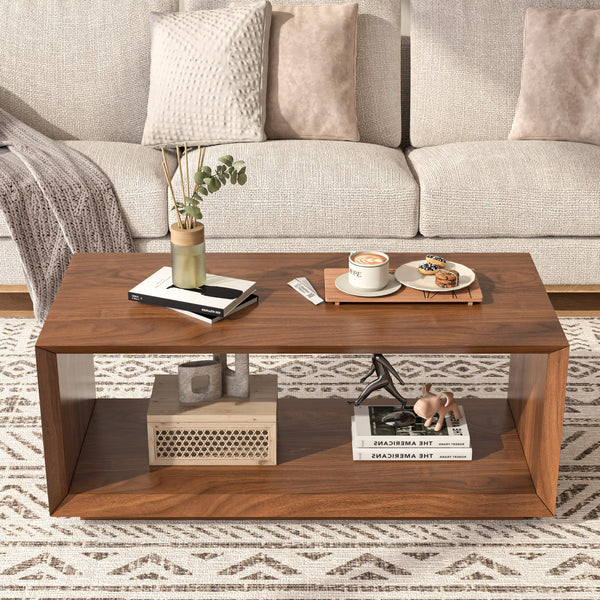 Mid-Century Modern Rectangle Coffee Table