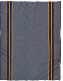 Wool Throw Blanket 54 x 66 Inch — Wool Cotton Blend, Indoor Outdoor