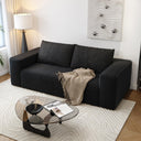 Modular Loveseat Sofa with Memory Foam Deep Seat