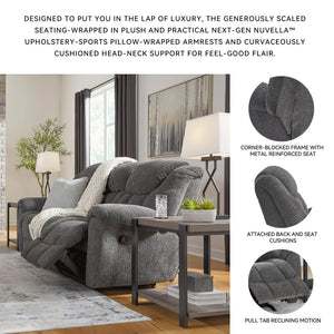 Reclining Sofa & Loveseat Set – Grey Performance Fabric