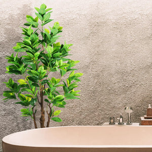 Artificial Rubber Tree 7.2ft Indoor Outdoor Plant