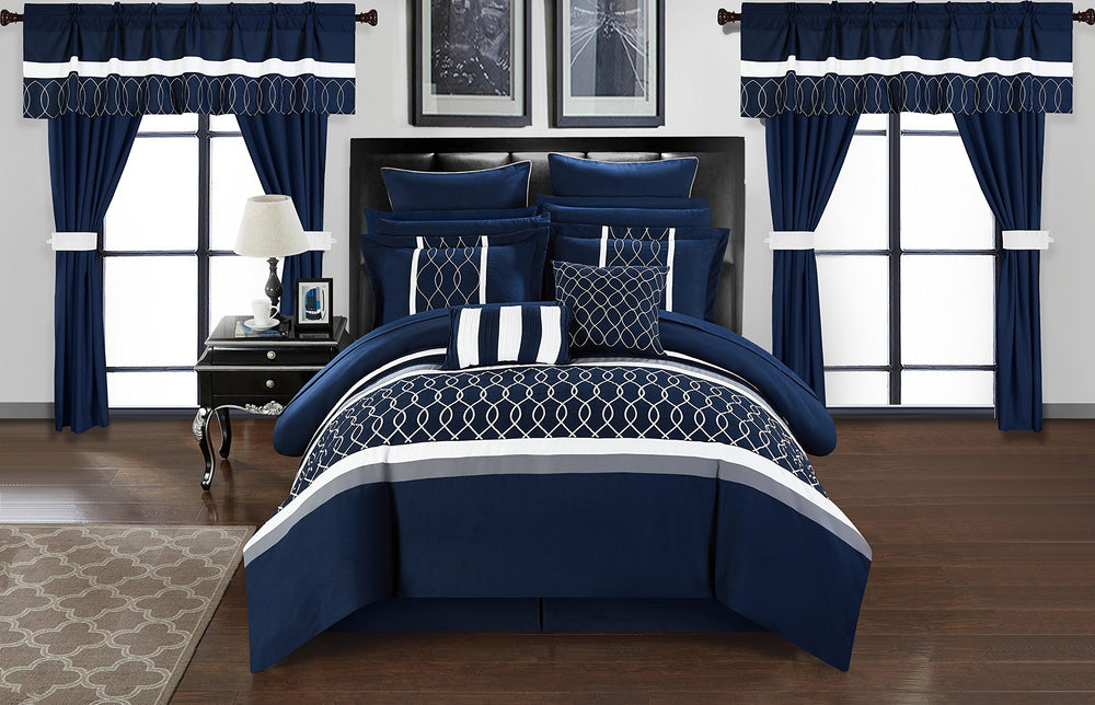 24-Piece Comforter Set – Blue