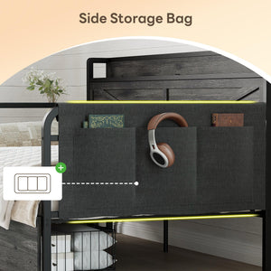 Twin Daybed with Storage Drawers & Charging Station
