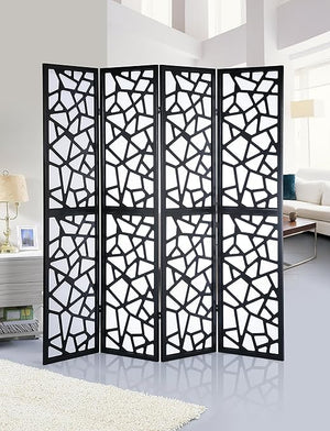 4-Panel Folding Room Divider Screen