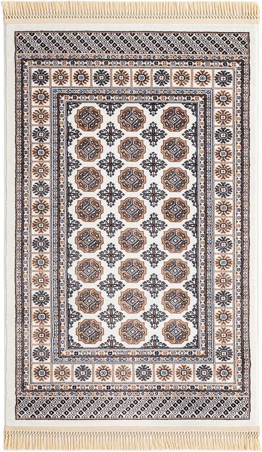Bokhara Area Rug 3x5 Medium Pile – Polypropylene Indoor Rug