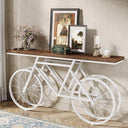 70.87" Industrial Console Table with Bicycle Metal Base