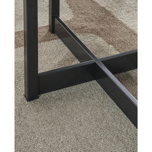 Casual Extension Dining Table with Trestle Base