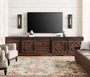 Farmhouse TV Stand for up to 110" TV, 3-in-1 Entertainment Center with Drawers & Cabinets