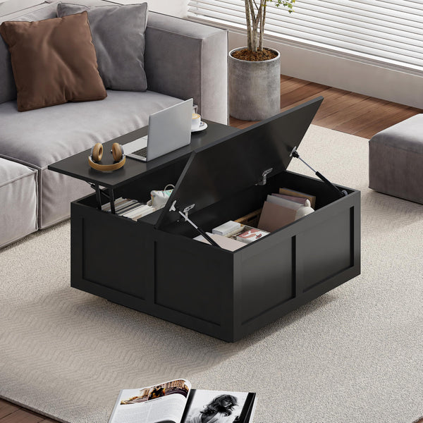 Lift Top Coffee Table with Hidden Storage