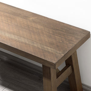 Solid Wood Farmhouse Entryway Bench