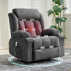Swivel Glider Rocking Recliner Chair with Cup Holder
