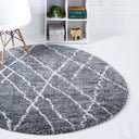 6 Ft Round Shag Area Rug – Soft Touch Polypropylene