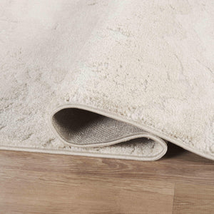 Cream Abstract Area Rug – Vintage Pattern, Non-Shedding, Pet & Kid Friendly