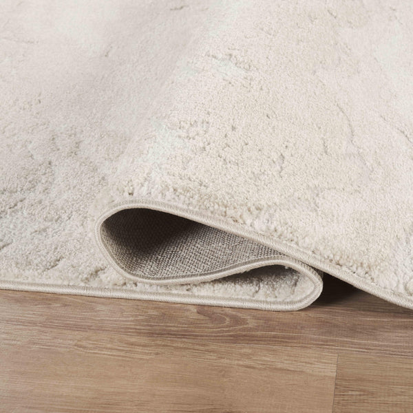 Cream Abstract Area Rug – Vintage Pattern, Non-Shedding, Pet & Kid Friendly