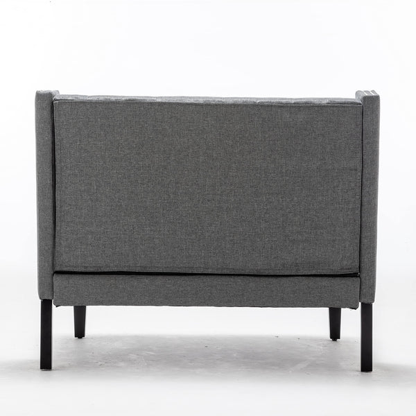 Modern Loveseat Settee Bench with Back