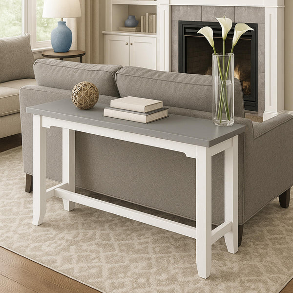 Farmhouse Counter Height Console Table