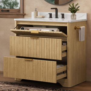 36 Inch Bathroom Vanity with Ceramic Sink