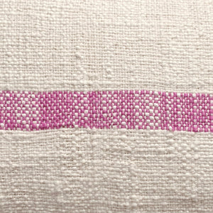 Striped Cotton Lumbar Pillow Cover, 12x20, Bohemian Accent