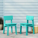 Kids Outdoor Dining Chair Set of 2 – Step Stool Toddler Chair
