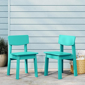 Kids Outdoor Dining Chair Set of 2 – Step Stool Toddler Chair