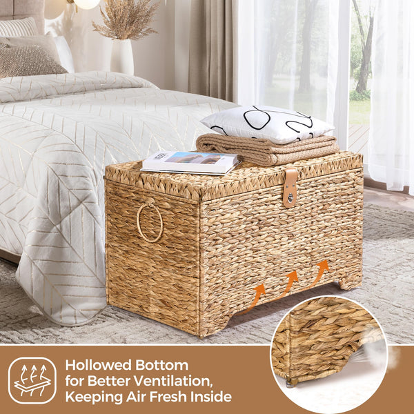 Water Hyacinth Storage Basket with Lid