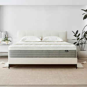 12 Inch Queen Hybrid Mattress – Pillow Top, Pocketed Springs & Cooling Gel Foam